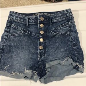 High Waist Jean Shorts